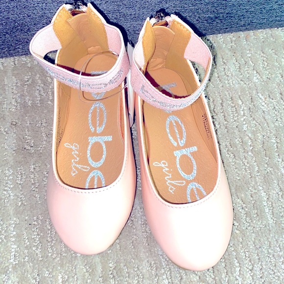 BeBe Girls Light Pink & Bling Ballet Like Sandals - Picture 3 of 6